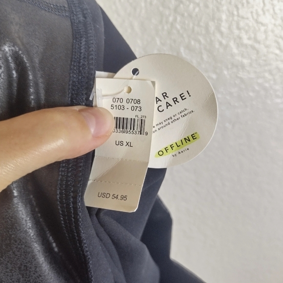 NWT Aerie OFFLINE The Hugger High Waisted Crackle Legging Sz Xl - Picture 7 of 7